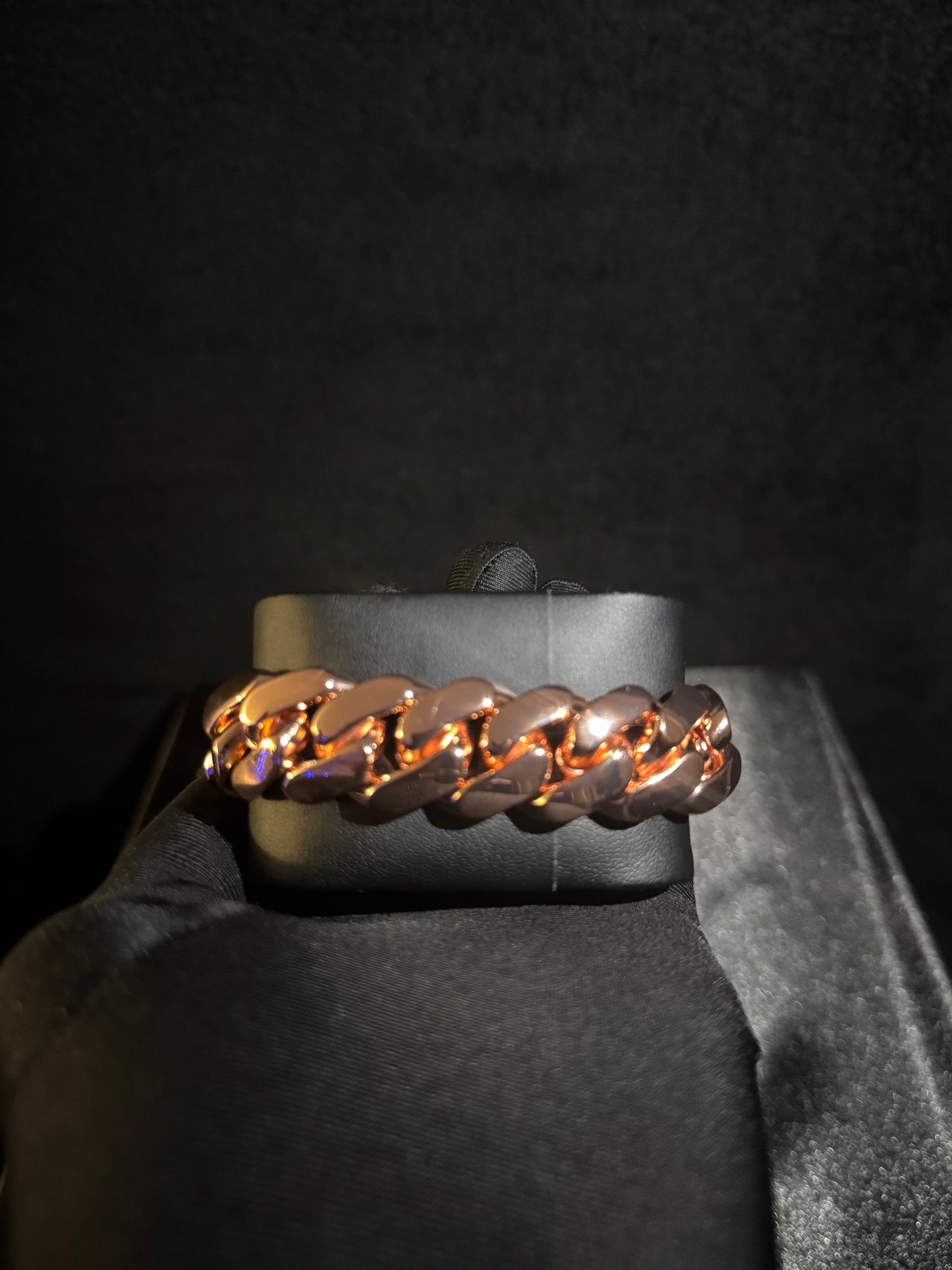 14k Rose Gold plated Miami Cuban Link SET