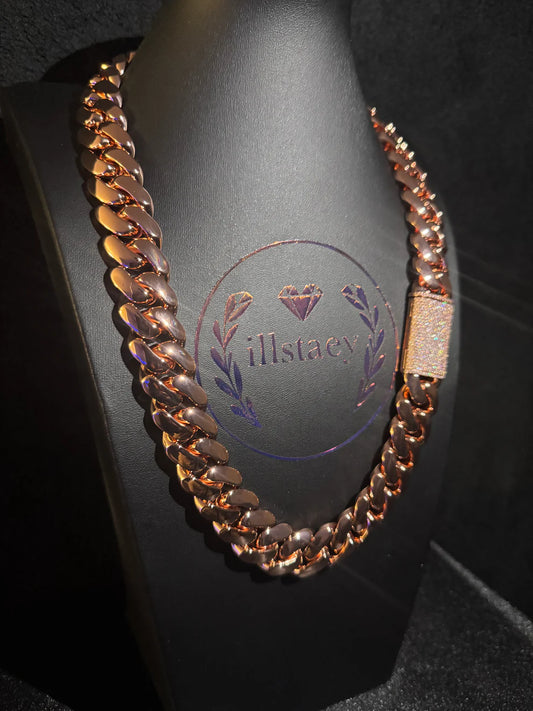MIAMI CUBAN LINK ROSE GOLD PLATED CHAIN