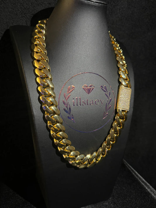 MIAMI CUBAN LINK GOLD PLATED CHAIN