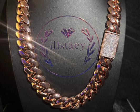 MIAMI CUBAN LINK ROSE GOLD PLATED CHAIN