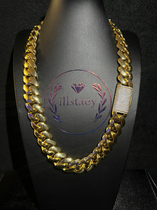 MIAMI CUBAN LINK GOLD PLATED CHAIN